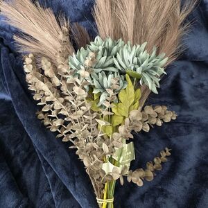 Lot Of Joann's Faux Greenery Eucalyptus  Bouquet Dark Academia Goth NWT